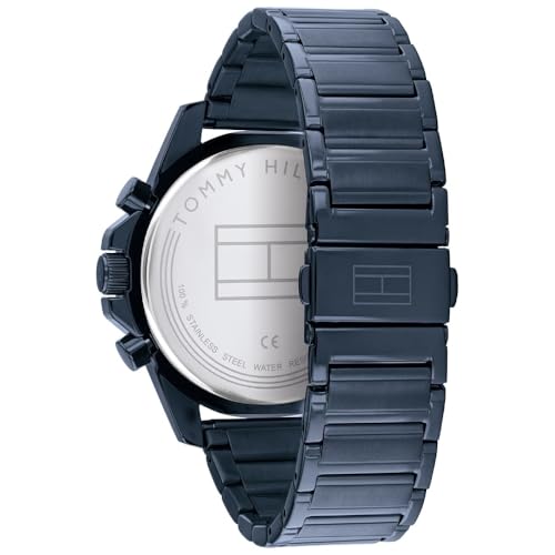 Image of Tommy Hilfiger Quartz Analog Blue Dial Stainless Steel Strap Watch for Men