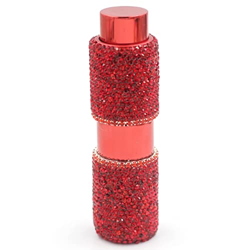 Botella spray portátil de vidrio con rhinestones 15ML miniatura 1