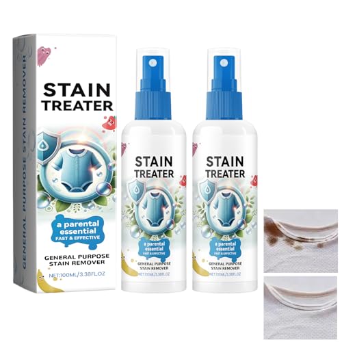 Quitamanchas En Spray Para Ropa De Bebé - 2×100ml Eliminador De Manchas De Ropa Natural,Elimina Las Manchas De Forma Rápida Y Eficaz,Potente Quitamanchas, No Necesita Limpieza En Seco Para Grasa