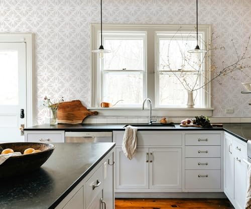 Papier peint géométrique moderne style bohème chic haut de gamme - 4