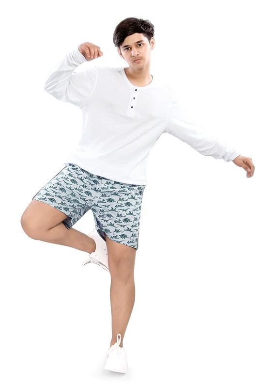 Image of UNOseven Shorts for Boys - 100% Cotton Printed with Side Pockets - Available from Size 7 Years to XL