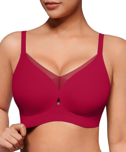 Image of Popilush Womens Wireless Push Up Bra Comfortable Supportive Everyday Bra