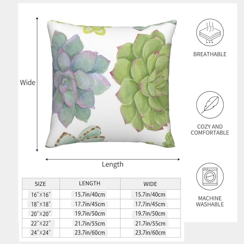 Housses de coussin cactus imitation lin de qualité supérieure pour fauteuil - 5