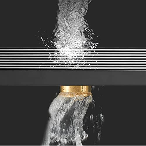 Caniveau de douche en acier inoxydable 304 rectangulaire avec siphon de sol
