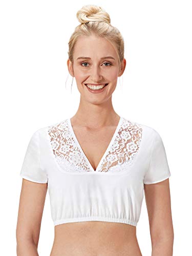 Himmelreich Dirndlbluse aus Spitze und Baumwolle-XL Cover