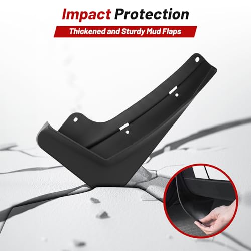 Image of Sunsdrew Mud Flaps for 2025 2026 Chevrolet Equinox,All Weather Guard Splash Equinox Guards Mudguards,No-Drill 4PCS Chevy Equinox Fender Flares Accessories(Won't Fit EV)
