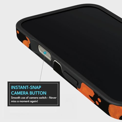 Image of MILLION CASES Back Cover Case for iPhone 15 Pro Scratch Resistant Anti-Slip Polycarbonate Shockproof Protective Durable Hollow Wing Crystal Case for Men & Boys