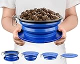 Tuff Pupper SuperBigSlurp Collapsible Dog Bowls, Extra Large Capacity, Portable, Food Safe, Odorless, Non-Toxic Silicone