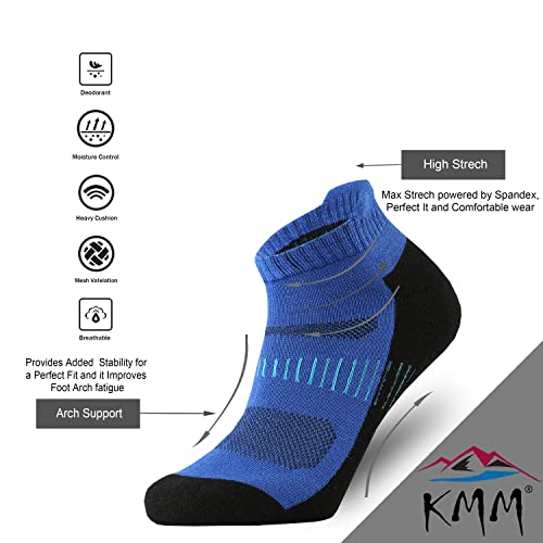 KMM Men's Merino Wool No Show Ankle Socks with Cushion Low Tab Summer for Outdoor Hiking Golf Loafer Sneaker Trail Running2