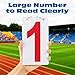 GOGO Plastic Score Number Card, 4 x 7 Inch, Double Sides Black Number 0-9, Price/Set