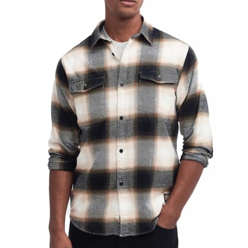 Chemise à carreaux Austin Barbour International en coton haut de gamme