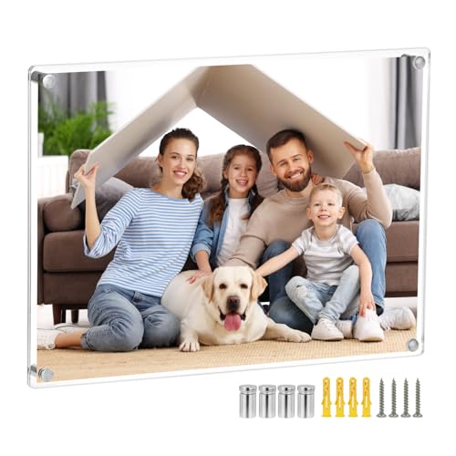 QWORK 18x24 Floating Frame with UV Protection