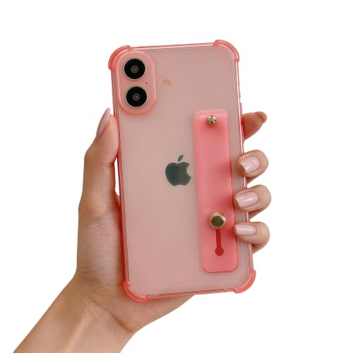 Coque iPhone 17 6,3 pouces 2025 rose protection antichoc avec béquille intégrée