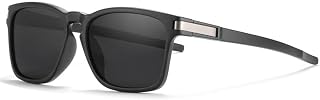 Aferlite Gold Series Unisex Polarized Sunglasses 100% UV protection for Men Women - Pack of 1 (Matt BLACK) Price In India