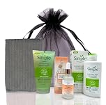 Simple Skincare Set – Face Wash, Hydrating Cleanser, Sunkissed Skin Firming Serum & Moisturiser Bundle (Grey)