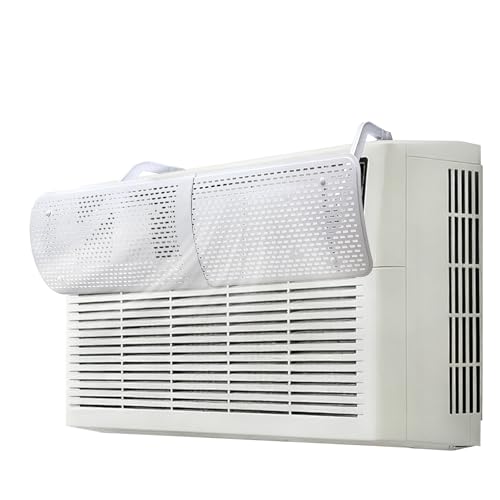 LCGAOYA Adjustable AC Air Deflector, AC Vent Deflector, Direct Airflow Prevention, Extends 17.5' to 28.5' Length,Fits Most Window and Split-Type Air Conditioners