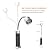 FIREOR Barbecue Grill Light Grilling Accessories for Outdoor, BBQ Magnetic LED Lights Flexible Gooseneck Weather Resistant, Men Dad Gifts Batteries Included 2 Pack (Black)
