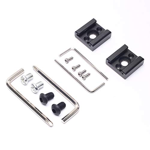 DEVMO 2 Pack Cold Shoe Mount Adapter Cold Shoe Bracket Standard Shoe Type with 1/4