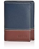 Credit Card Wallet for Men - Real Leather RFID Blocking Trifold Travel Wallet