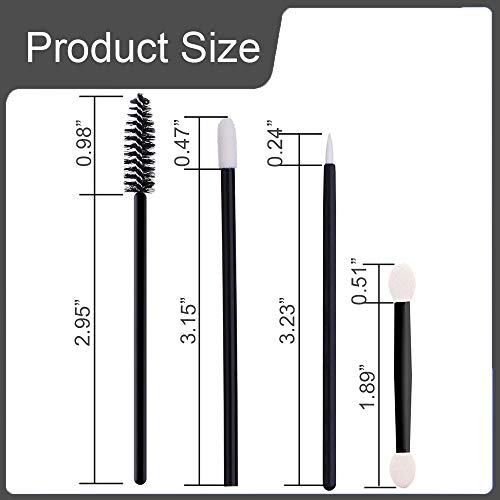 Bearals Disposable Makeup Applicators, Disposable Makeup Wands, Mascara Wands, Eyeliner Brushes, Lipstick Applicators, Eyeshadow Brushes, 200 Pcs Makeup Tool Kits #TOP5