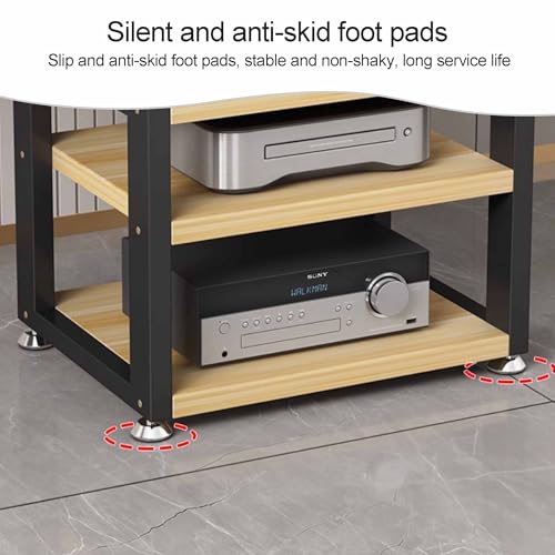 Étagère audio-vidéo multifonctionnelle pour composants stéréo