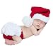 New Born Baby Christmas Hat and Underwear Two Piece Set