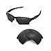 Walleva Replacement Lenses For Oakley Flak 2.0 XL Sunglasses - Multiple Options Available (Black - Polarized)