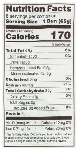Image of Rudis Bakery Organic Sourdough Hamburger Buns, 18 OZ
