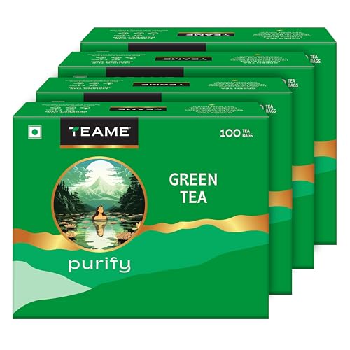 Image of TE-A-ME Green Tea 100 Bags | Pack of 4 | Pure Green 400 Tea Bags