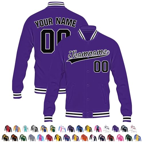 Custom Varsity Jacket Personalized Letterman Jacket Customized Women Mens Varsity Baseball Jacket Bomber Coats