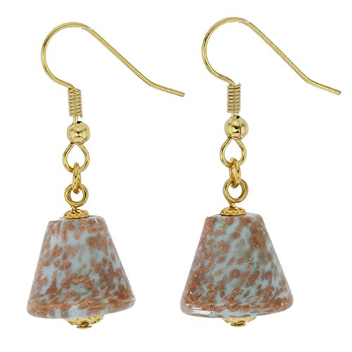 Boucles d'oreilles Starlight Cones bleu ciel en forme de cône argenté