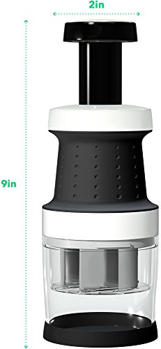 image for Vremi Food Chopper One Piece Salad Vegetable Chopper and Slicer Dicer 