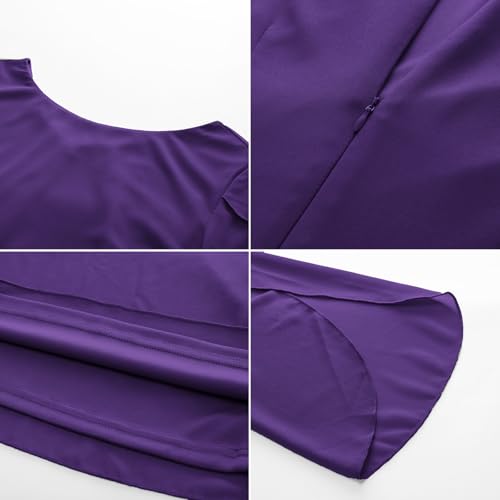 Image of GRACE KARIN Womens Formal Wedding Guest Dress 2026 Chiffon Cocktail Dress Mother of the Bride Dresses Midi Fashion Clothing