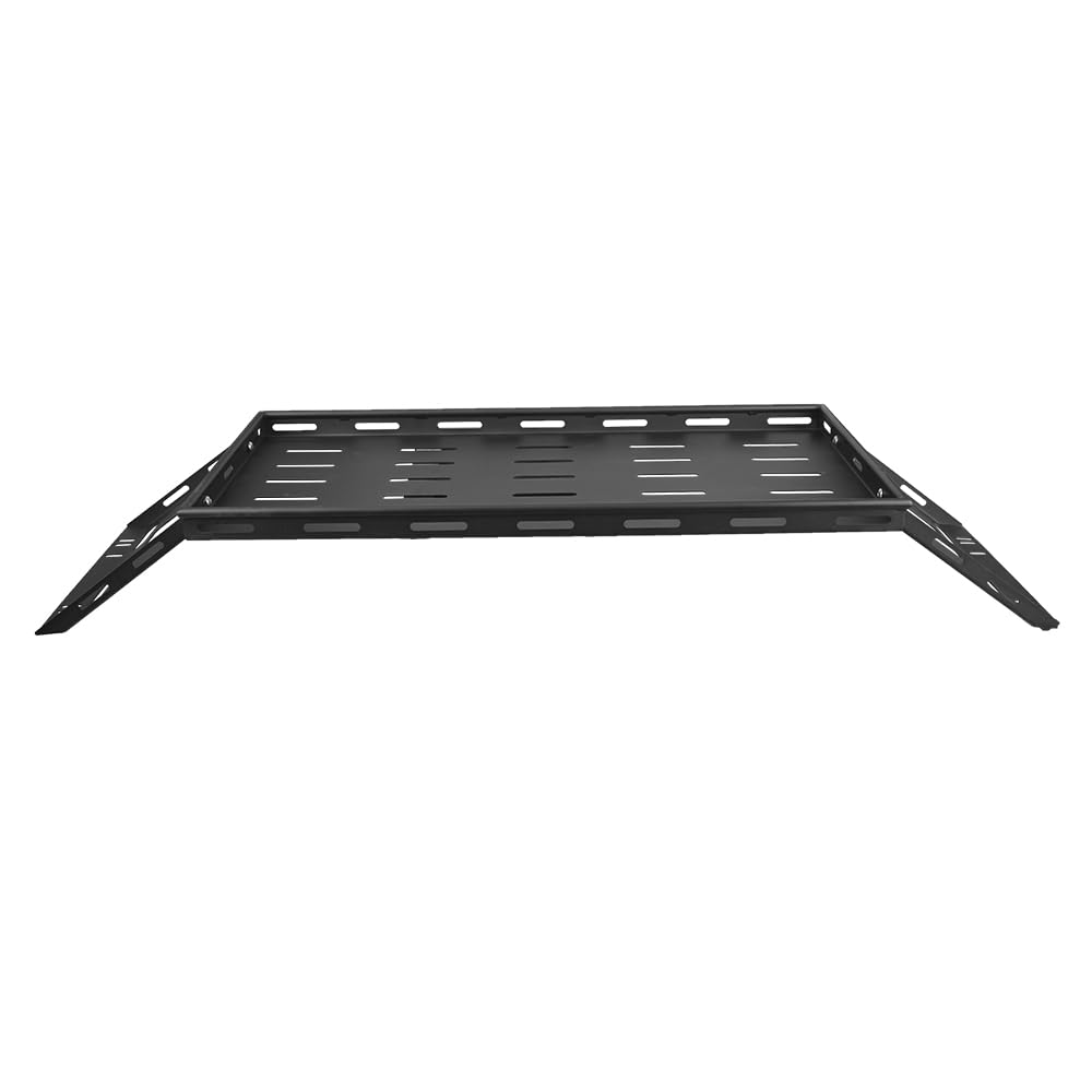 JSCARLIFE Heckklappen-Kofferraum-Gepäckträgerkorb-Ablage für Wrangler JK JL 4-Türer Hardtops, robuster Stahl-Innenraum-Organizer mit 136 kg Kapazität – einfache Montage (für 2007-2025 J-eep Wrangler