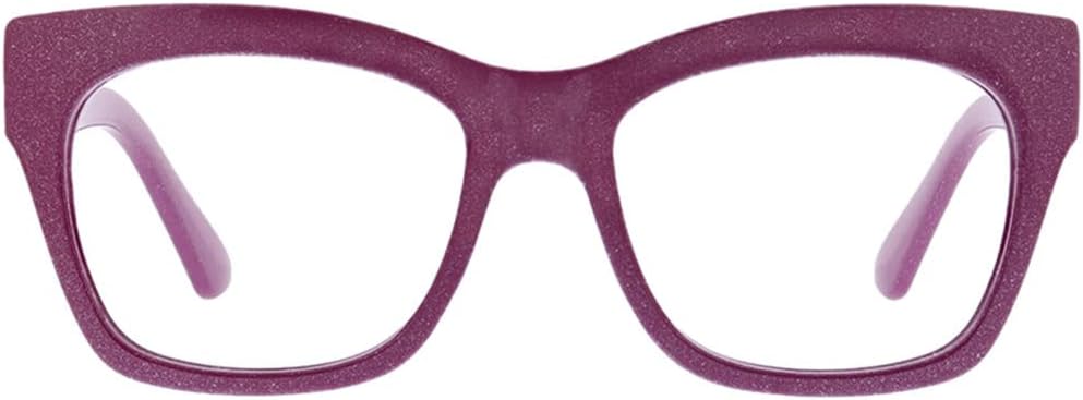 Peepers by PeeperSpecs Women's Shine On Square Blue Light Blocking Reading Glasses