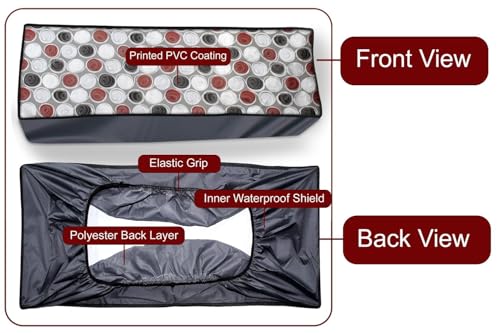 Image of Split AC Cover for 1.5 Ton Indoor & Outdoor Unit | Waterproof & Dustproof Protection | UV Resistant | Durable PVC Material | Weatherproof Outdoor Cover | Easy Installation