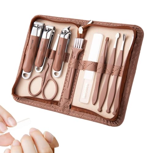 Kit de manicura para mujeres, cortadoras de uñas y herramienta de belleza   10x uñas | Kit de de manicura, kits de preparación profesional, herramientas de para viajes en casa