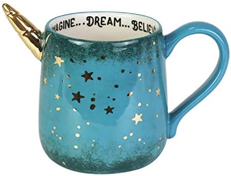 Enesco 6004108 Our Our Name is Mud Gold Stars Unicorn Dream Sculp...