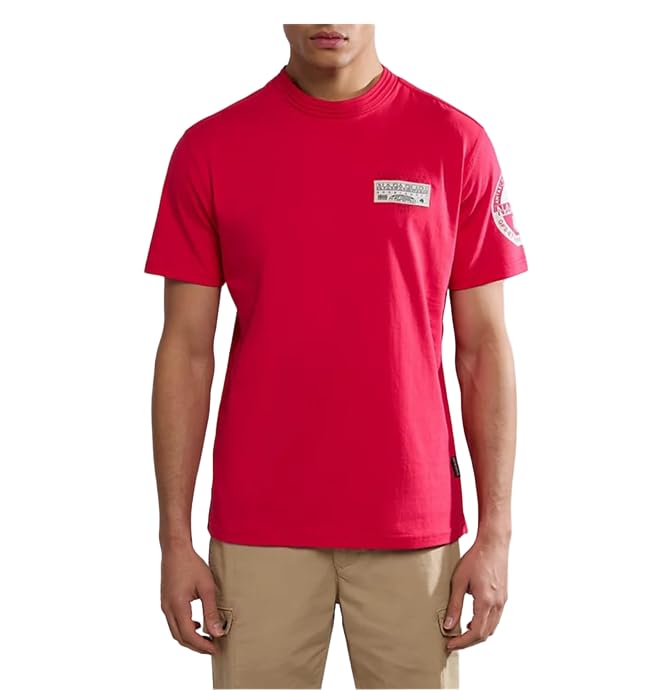 T-shirt Napapijri S-Amundsen NP0A4H6B à manches courtes noir pour homme au style urbain