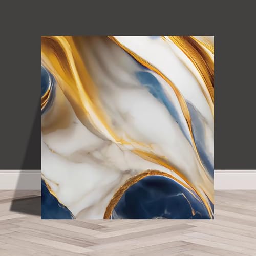 Minglez Decorative Drop Ceiling Tiles 12x12 in, Basement/Bathroom/Kitchen Ceiling Boards Wallpaper PVC, Self Adhesive Wall Panels Tile Covers for Indoors(Gold/B,2pack)