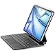 ESR Magnetische Keyboard Hülle,Tastatur für iPad Air 6/5/4/Pro 11, Air 11 (M3/M2, 2025/2024), Freischwebendes Ständer Design, Federnde Tasten, Präzises Multi-Touch Trackpad, Schwarz