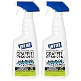 Motsenbocker's Lift Off 41101-2PK Spray Paint and Graffiti Remover – Removes Spray Paint, Acrylic, and Enamel – Safe for Wood, Metal, Concrete, Plastic – Water-Based Formula – 22 Fl Oz (Pack of 2)