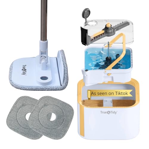 True & Tidy® TrueClean Spin Mop 2.0 w/Detachable Inner Bucket,