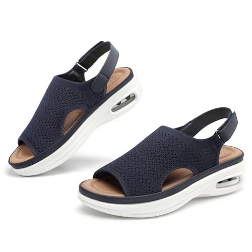 mysoft Women's Comfortable Air Cushion Support Walking Sandals – Lightweight Breathable Summer Footwear angle 6