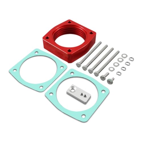 Espaciador cuerpo mariposa VQ35DE de aluminio rojo para 350Z y G35 FX35