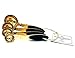 The Fitz Collection Modern Gold Measuring Spoons Stainless Steel - Gorgeous & Durable, High-End, Mirror Polished 4 piece set