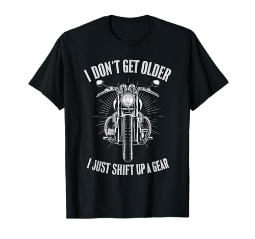 Image of Motorcycle Biker Birthday Shift Up A Gear Funny T-Shirt