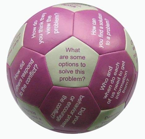 Training Wheels Conflict Resolution Thumball for End of Group Debriefing Team Building Activities for Work and Therapy (Conflict Resolution, 6