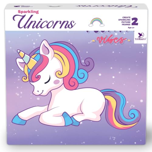 Image of TOYKRAFTT Unicorn Gifts for Girls Sand Art Kit for Kids - Art & Craft Kits for Kids, Toys for Girls 7-14 Years, 5 6 7 Year Old Girl Birthday Gift, Magic Sequin Craft Items