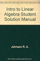 Intro to Linear Algebra Student Solution Manual 0201168669 Book Cover